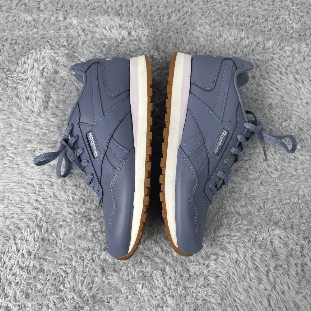 Reebok Sneakers Women's Size 6 Gray Indigo Classic Harman Run Shoes Leather - Picture 7 of 9